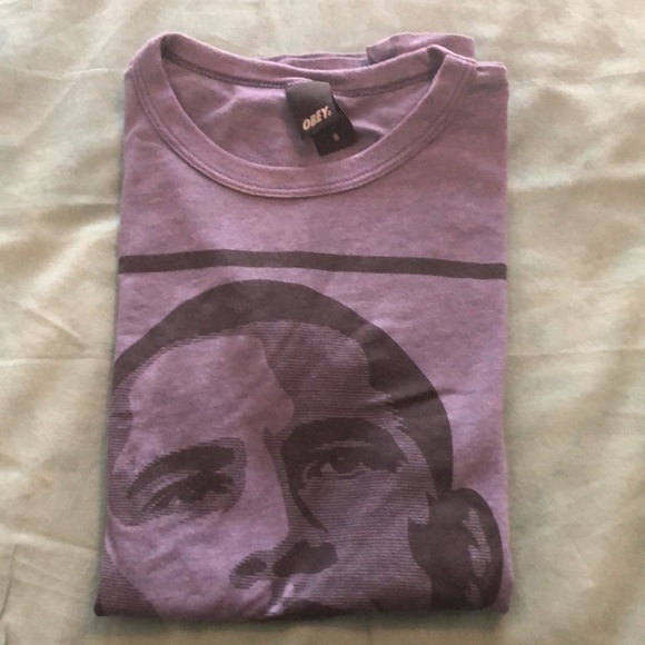 Obey Shirt - blue, size Small - Picture 4 of 6